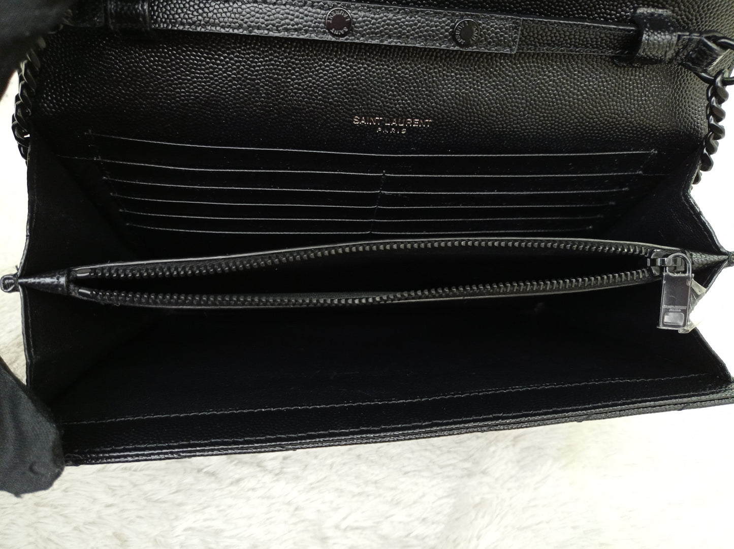 YsL WOC 22 Monogramme Chevron Grained All Black 2022