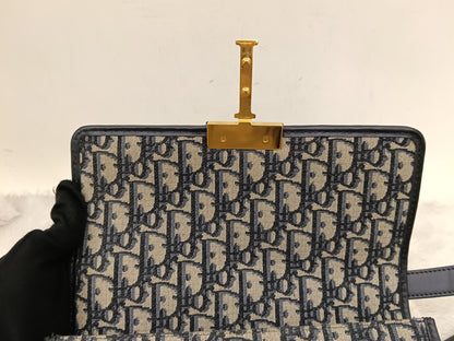 Dior Montaigne 30 Oblique Navy GHW 2022