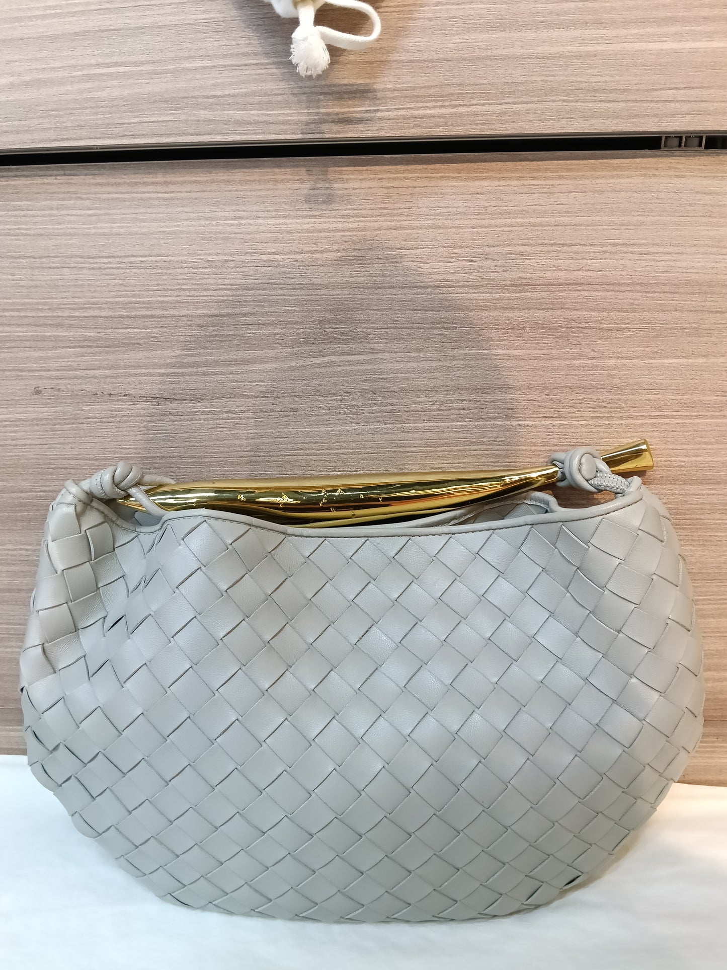 Bottega Veneta Sardine Top Handle Grey GHW