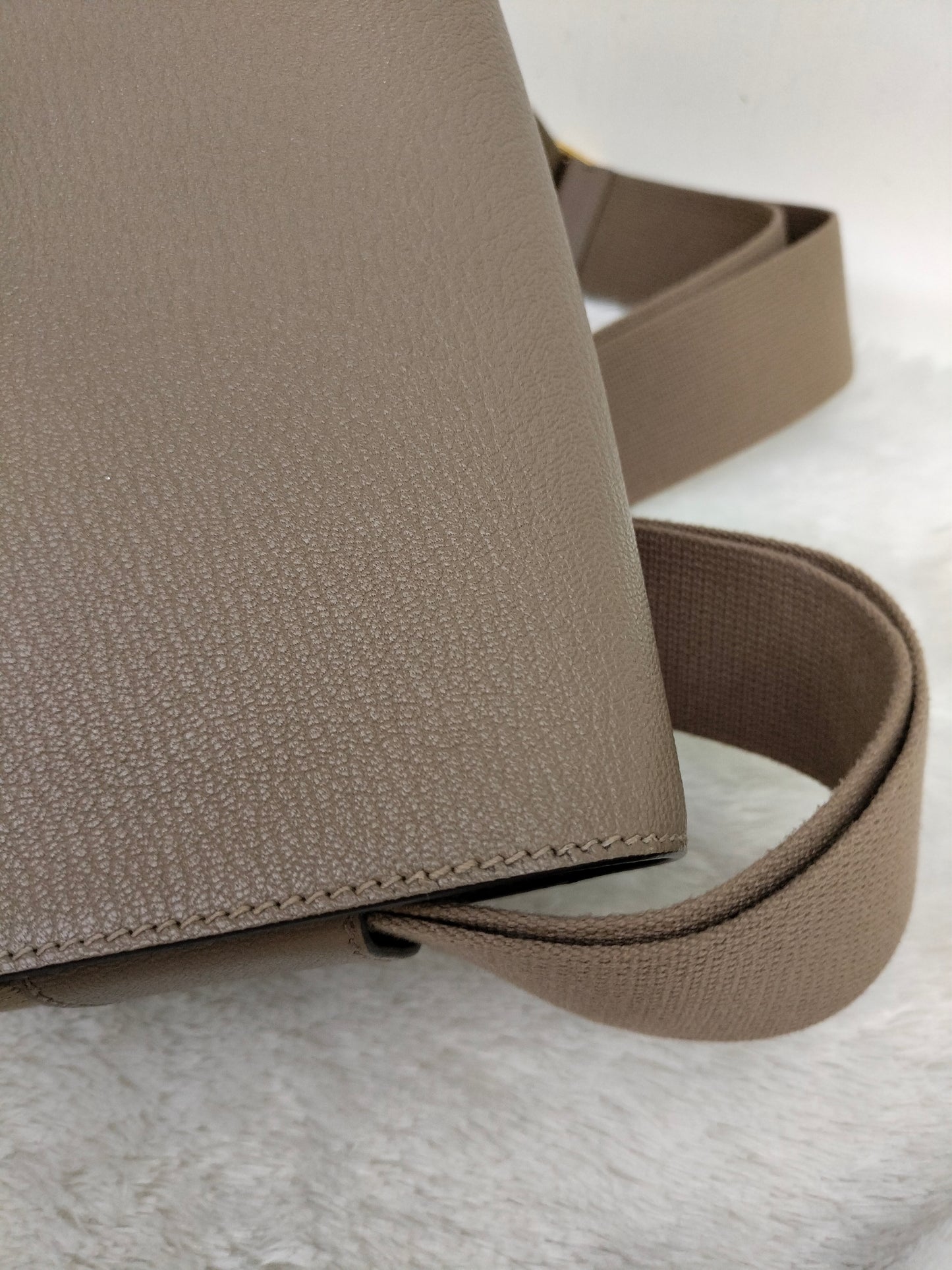Hermes Geta Chevre Etoupe GHW #U