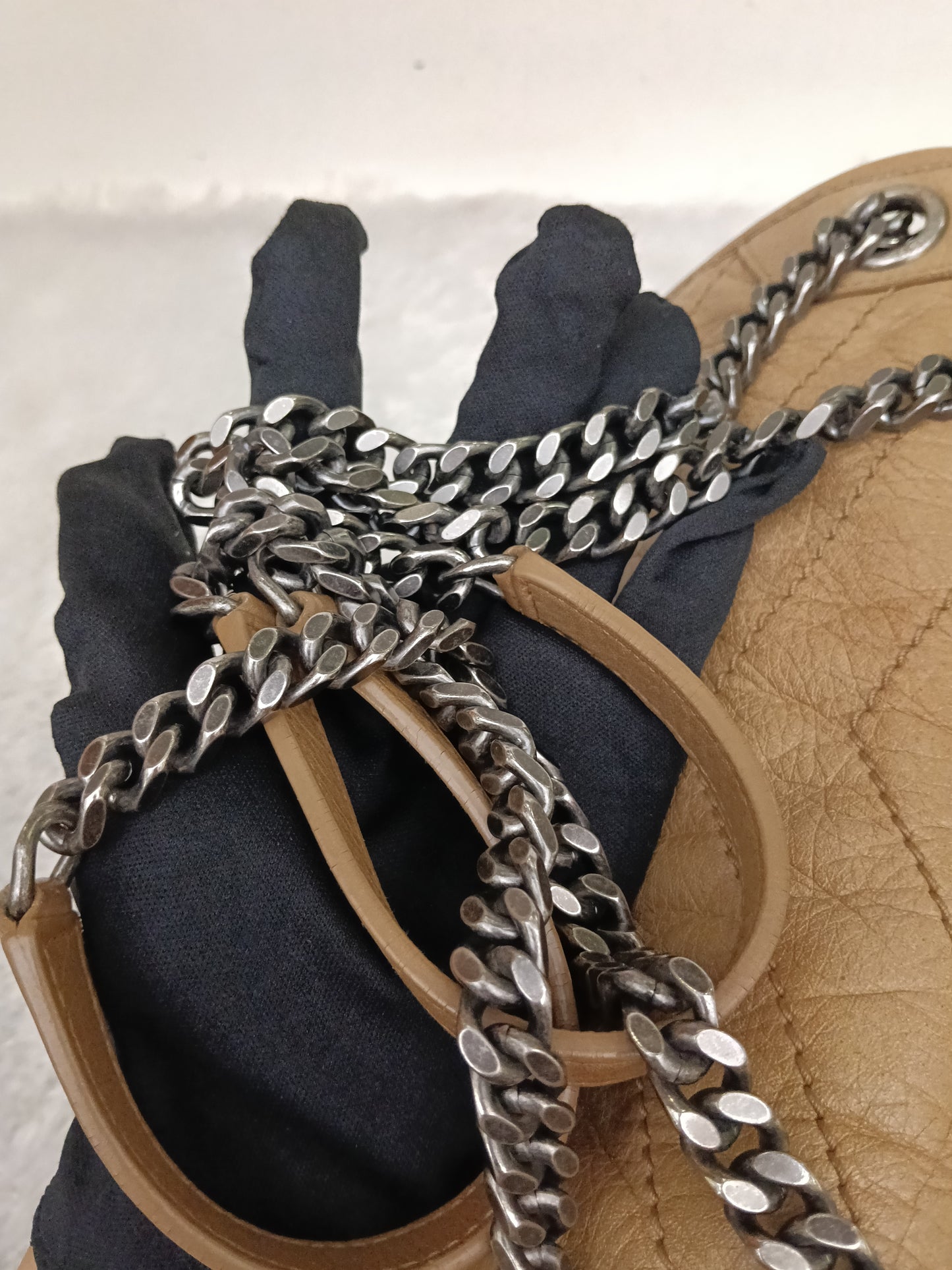 YsL Niki Medium Calfskin Dark Beige RHW 2020