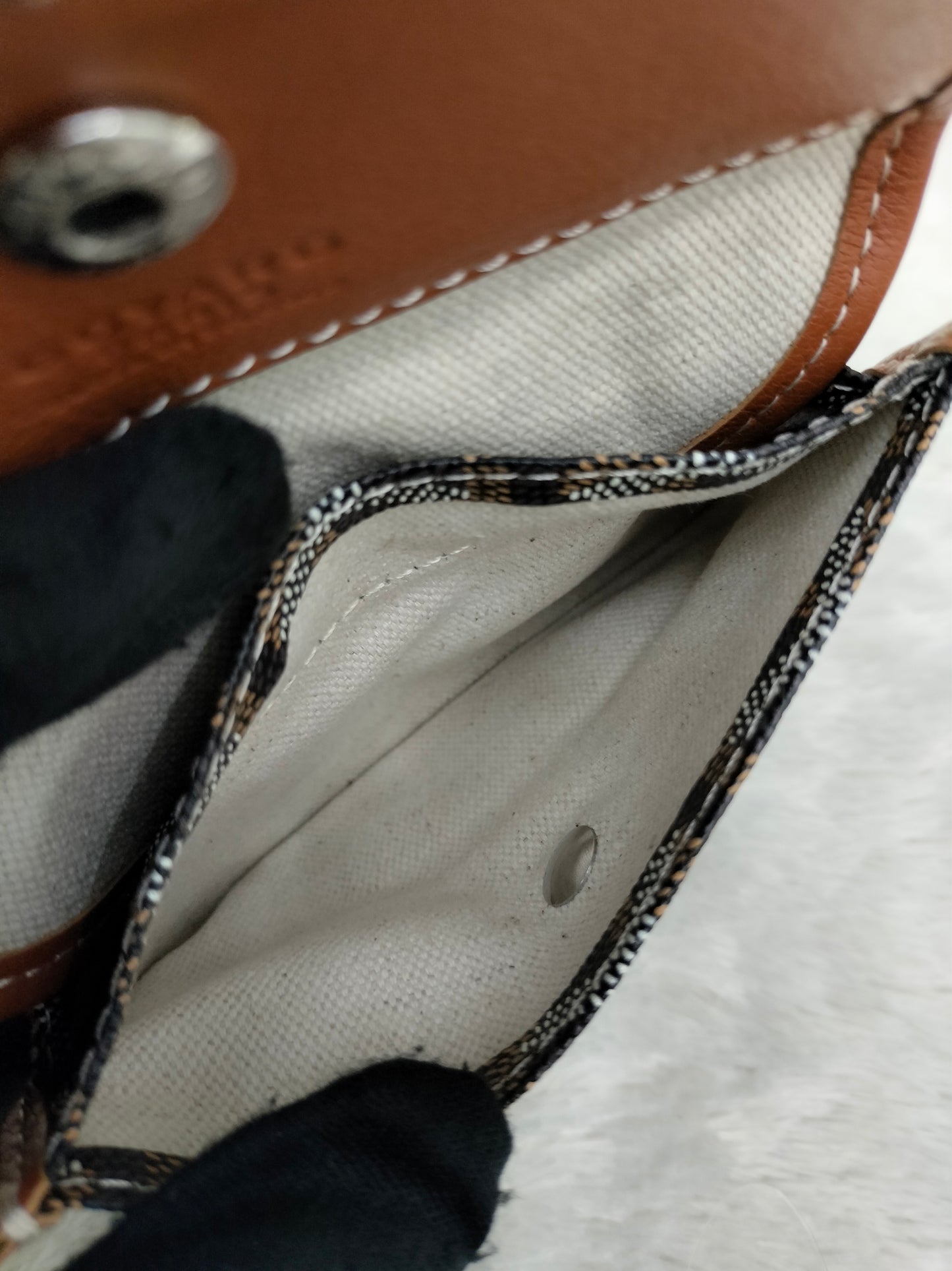 Goyard Anjou Mini Black Tan