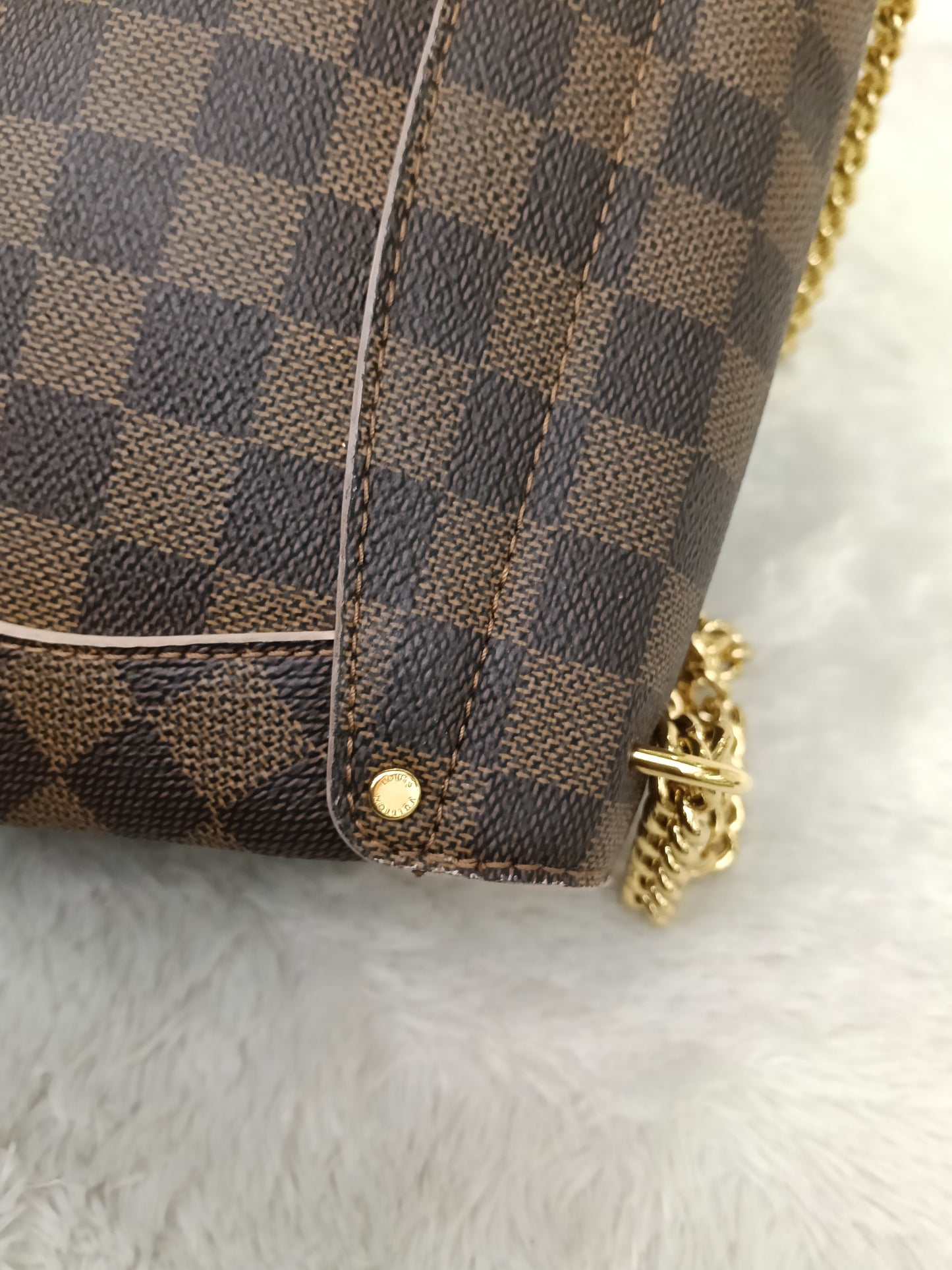 LV Caissa Clutch Damier Rose Ballerine 2016