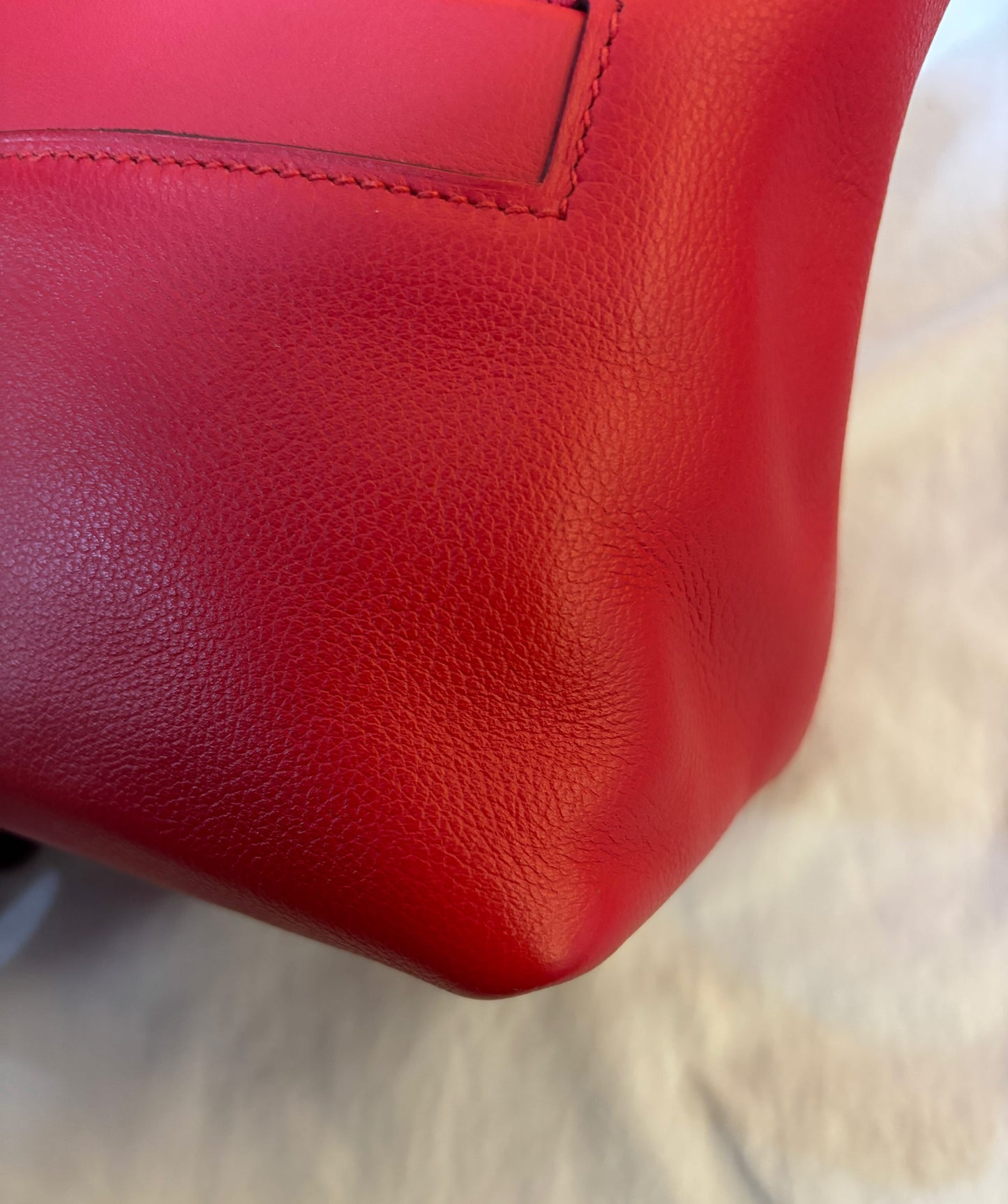 Hermes 2424 Mini Evercolour Swift Rouge De Coeur GHW #Y