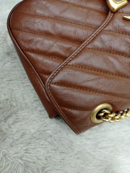 Gucci Marmont Small Brown GHW