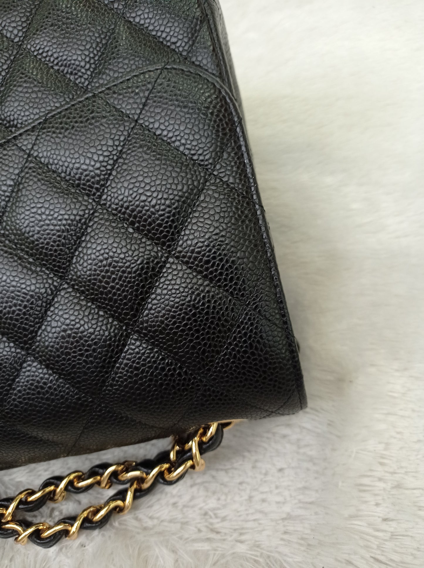 Chanel Jumbo Caviar Black GHW DF #24