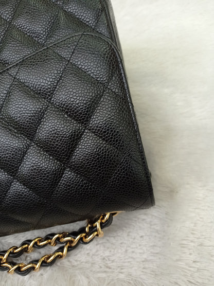 Chanel Jumbo Caviar Black GHW DF #24