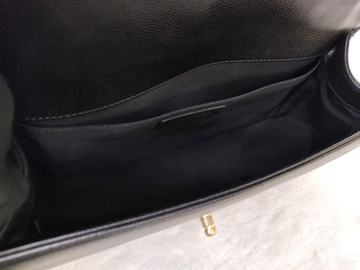 Chanel Boy 25 Caviar Black GHW #27