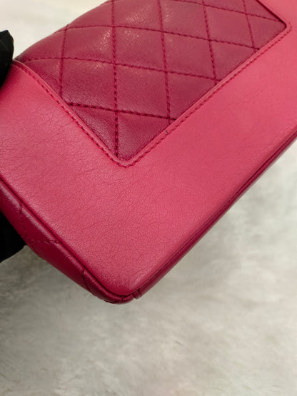 Chanel Mademoiselle Flap Calfskin Dark Pink/Pink GHW #23