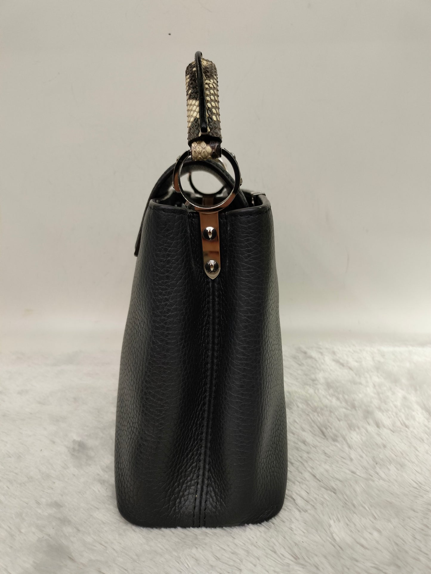 LV Capucines BB Black Handle Python 2018