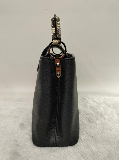 LV Capucines BB Black Handle Python 2018