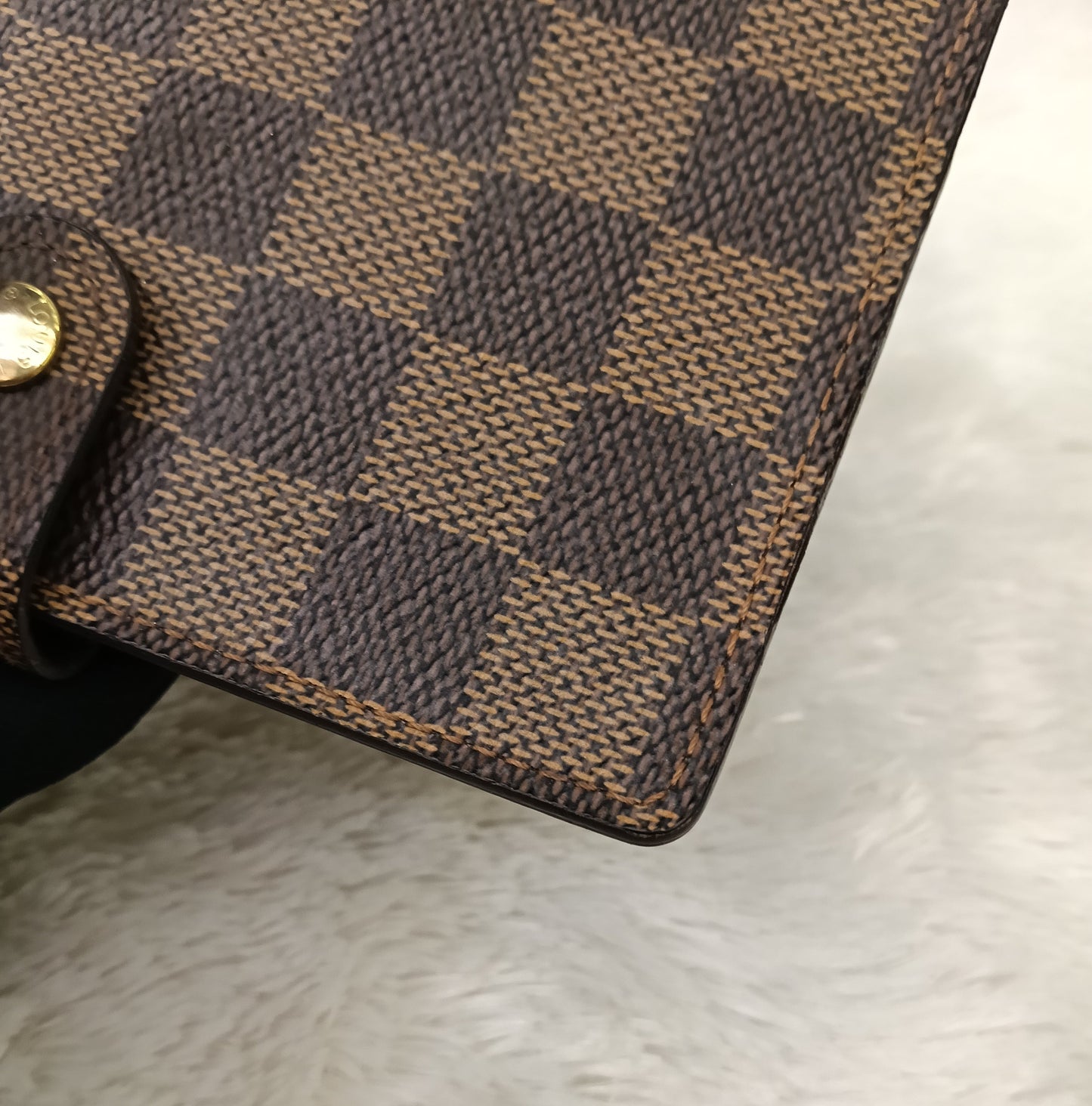 LV Agenda Cover Ring PM Damier