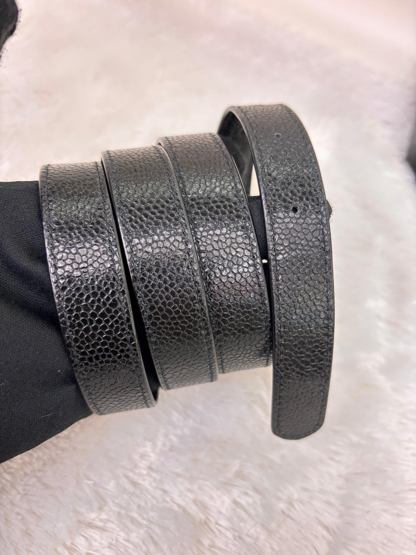 Chanel Diamond Belt Bag Caviar Black GHW #30