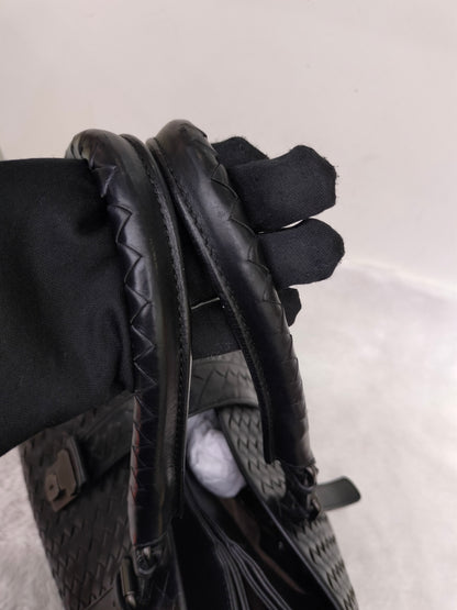 Bottega Veneta Intrecciato Medium Roma Black RHW 2010