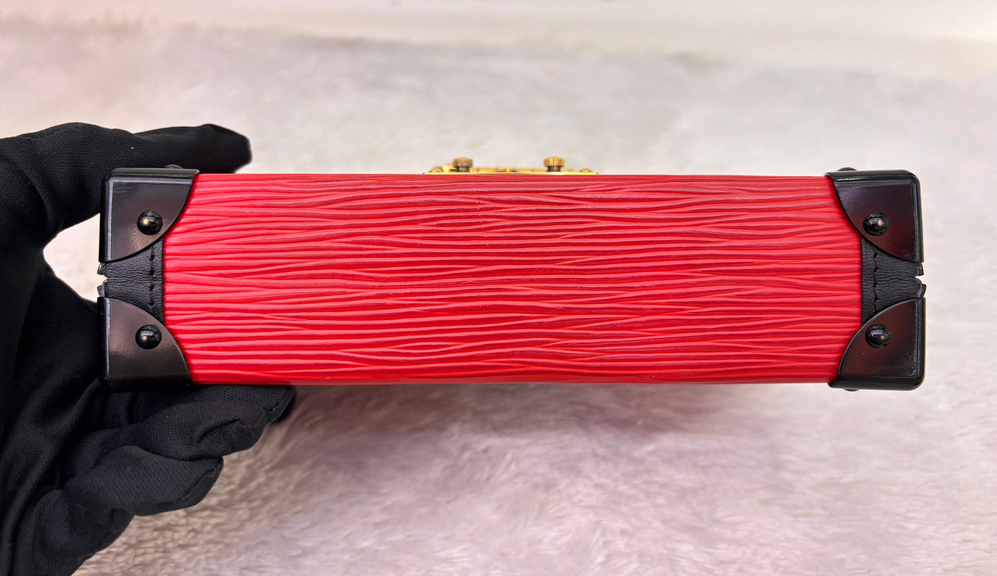 LV Petite Malle Epi Coquelicot Black 2015