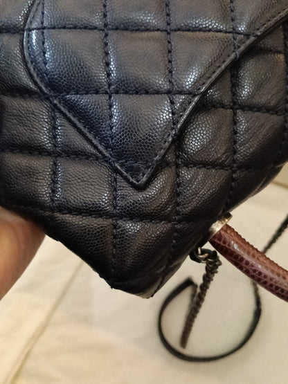 Chanel Coco Handle Small Caviar Dark Navy RHW #21
