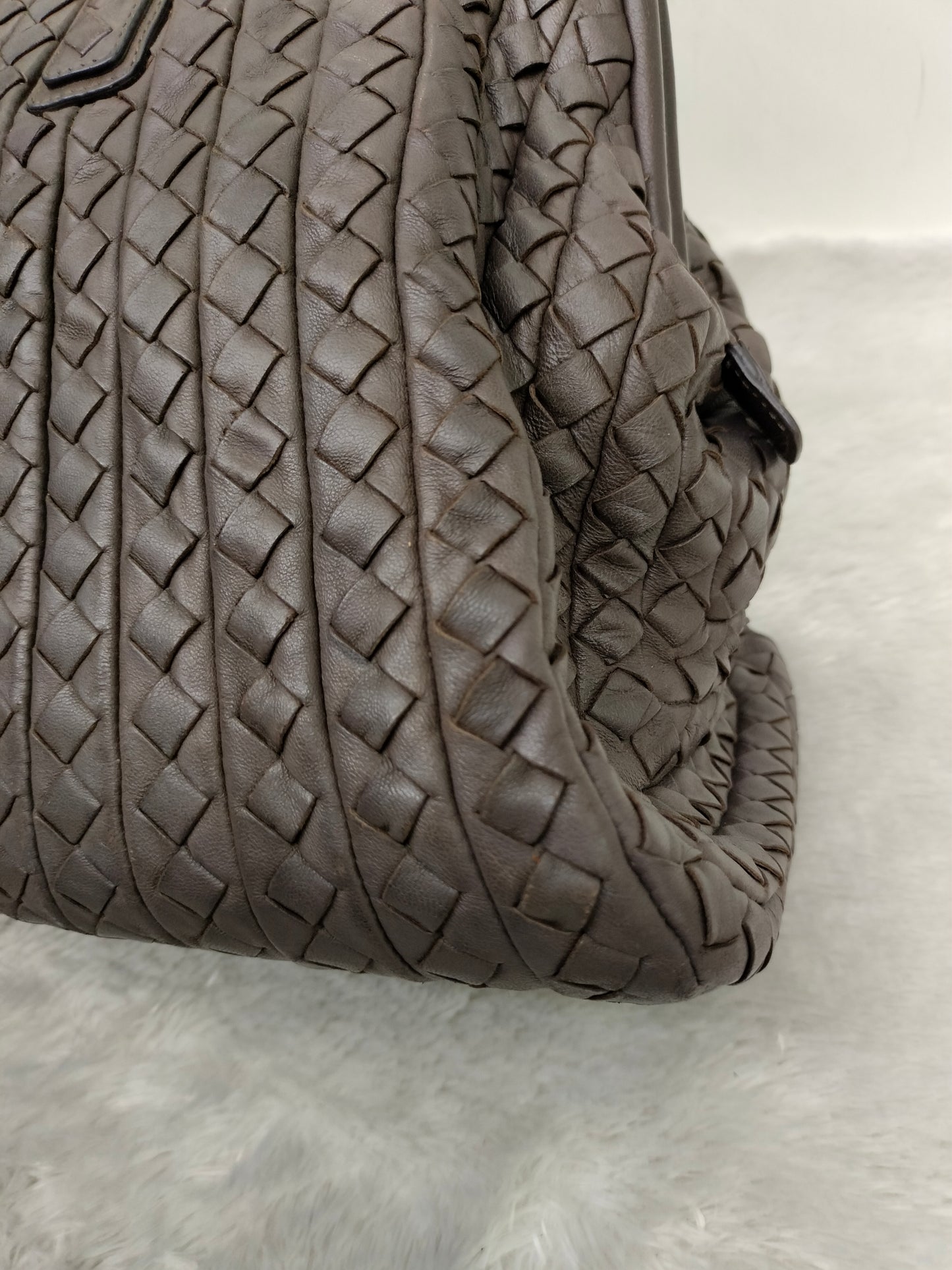 Bottega Veneta Intrecciato Doctor Bag Dark Grey RHW 2009