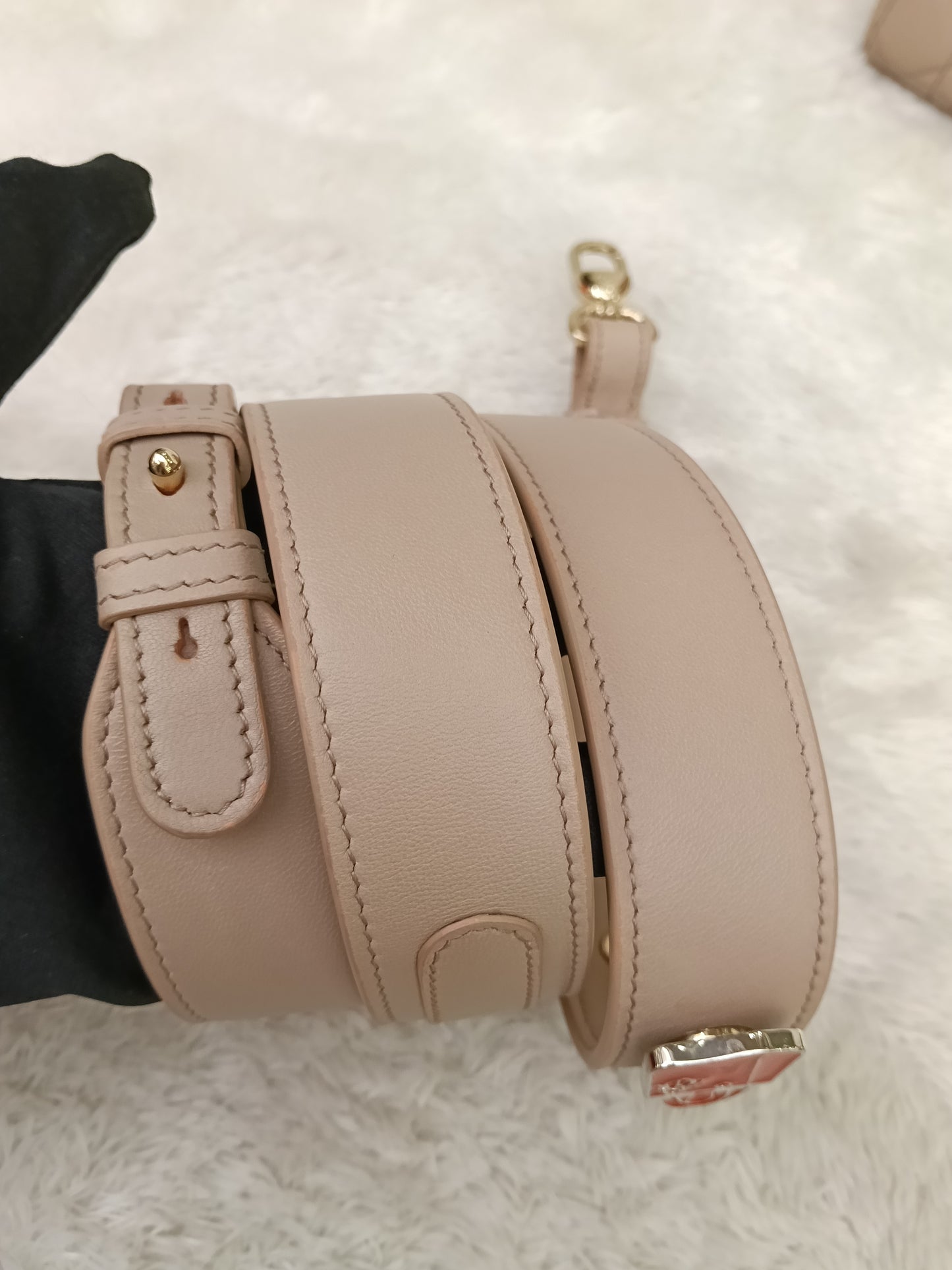 Lady Dior Small Lamb Taupe GHW 2017