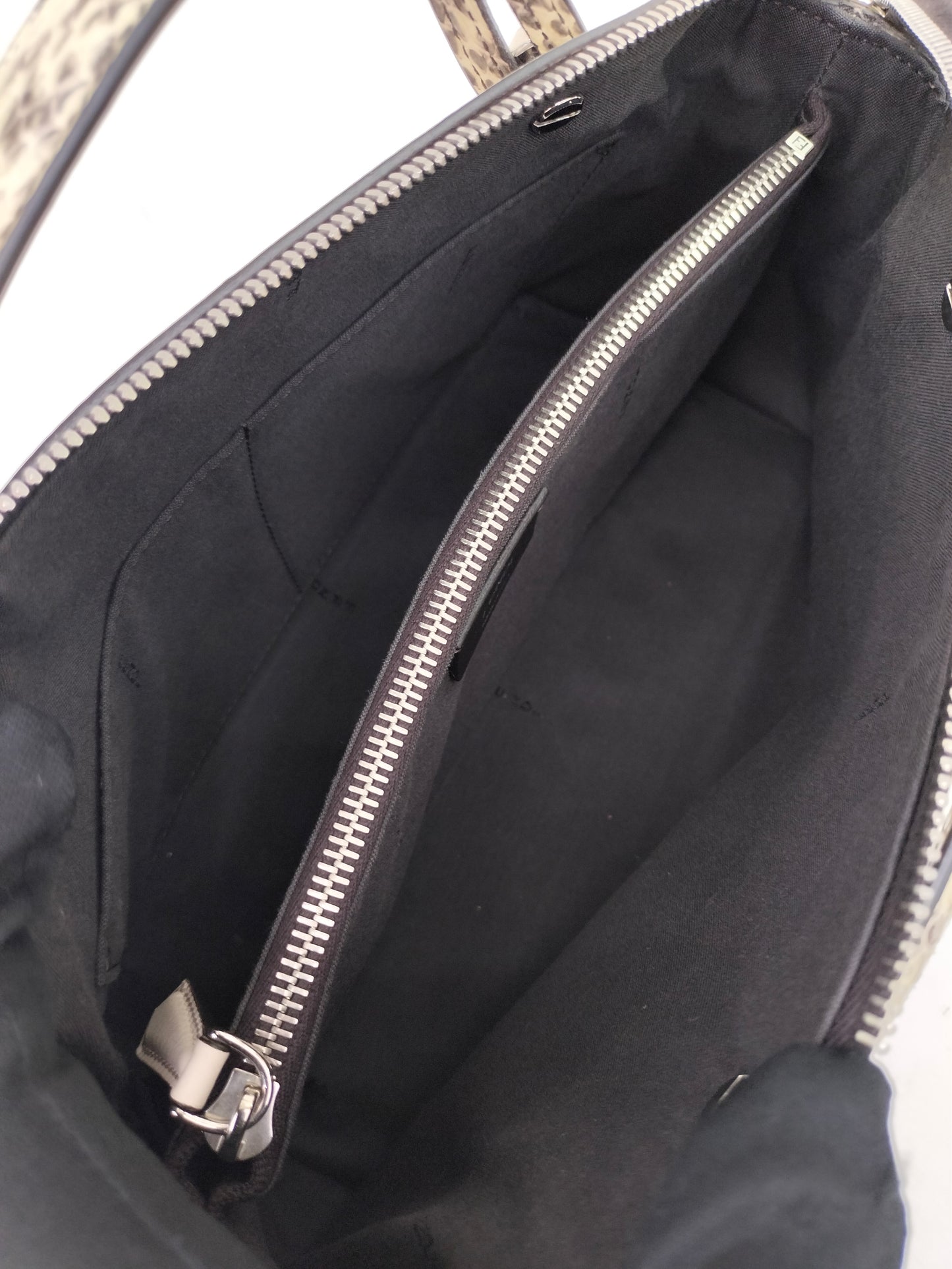 Fendi BTW Medium Off White Handle Python SHW 2017
