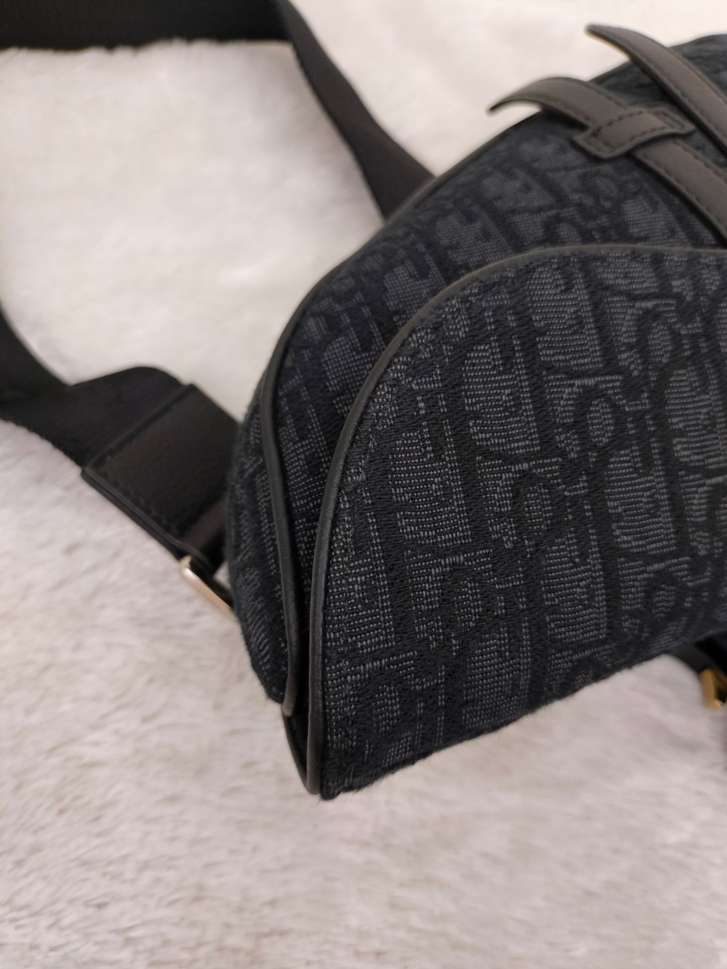 Dior Saddle Men Oblique Jacquard Black 2023