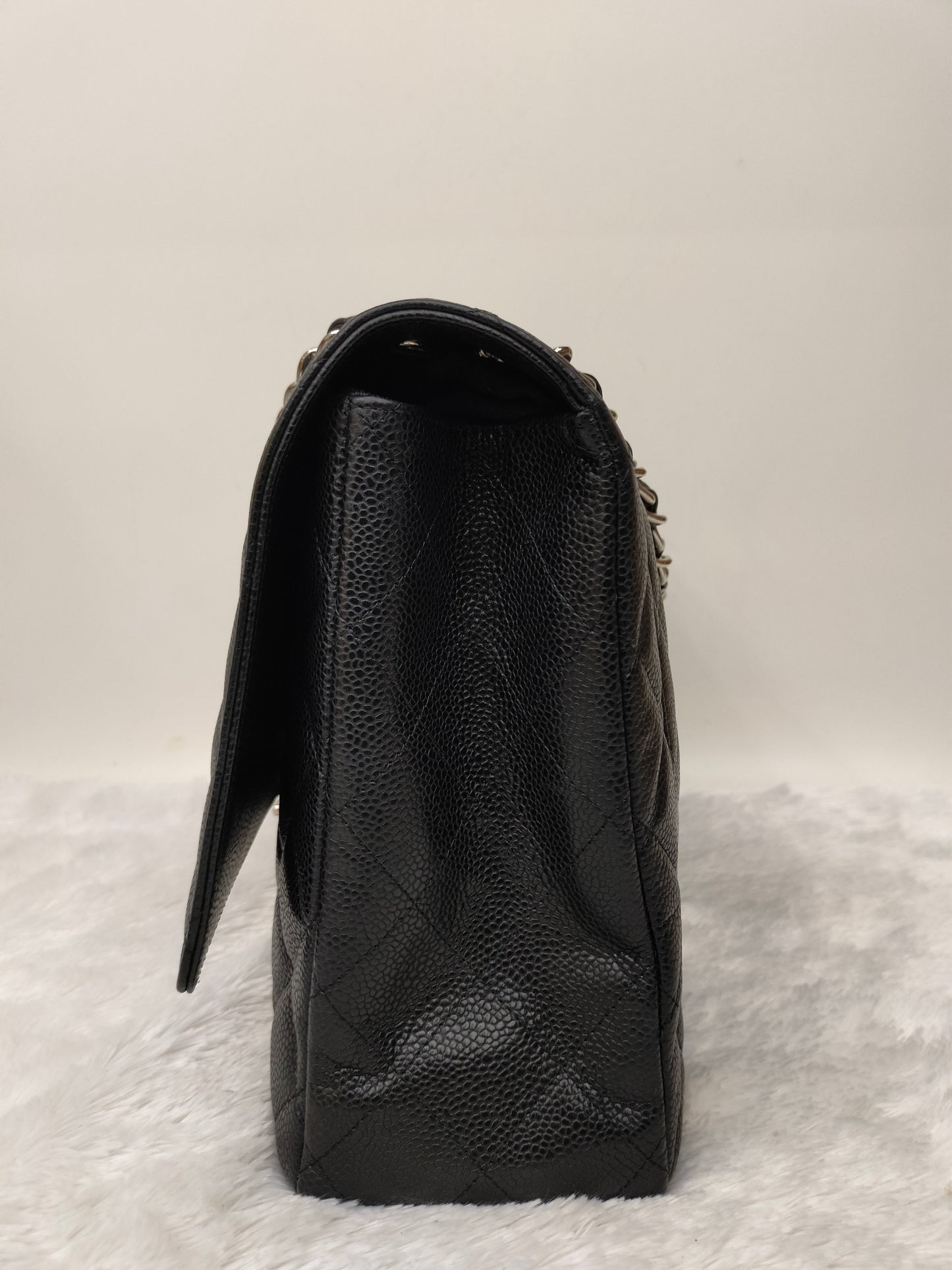 Chanel Maxi Caviar Black SHW SF #13