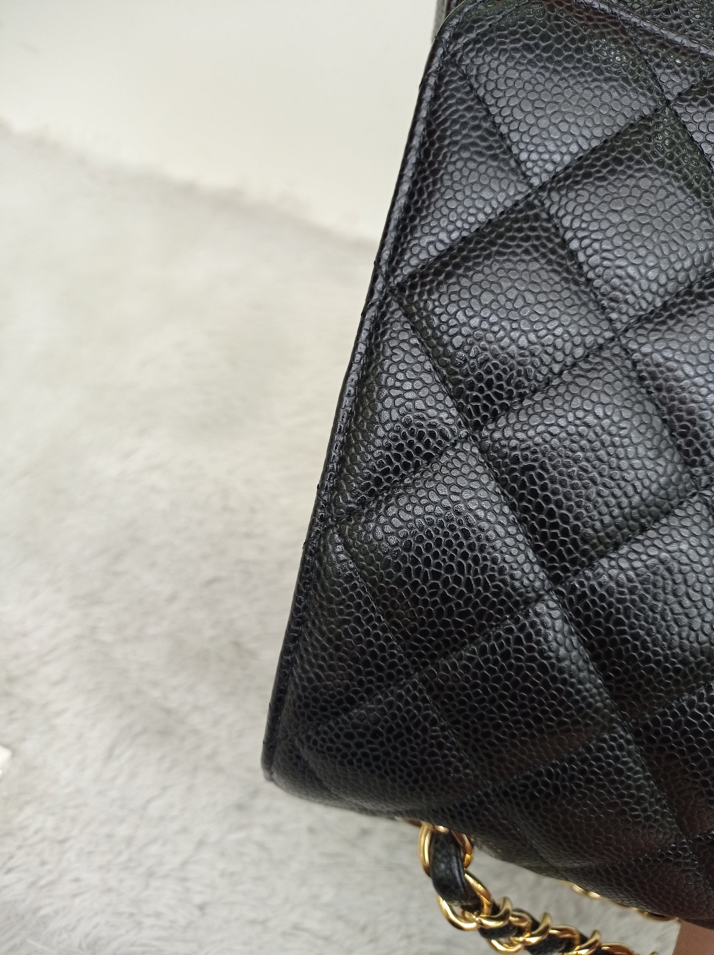 Chanel Maxi Caviar Black GHW DF #24