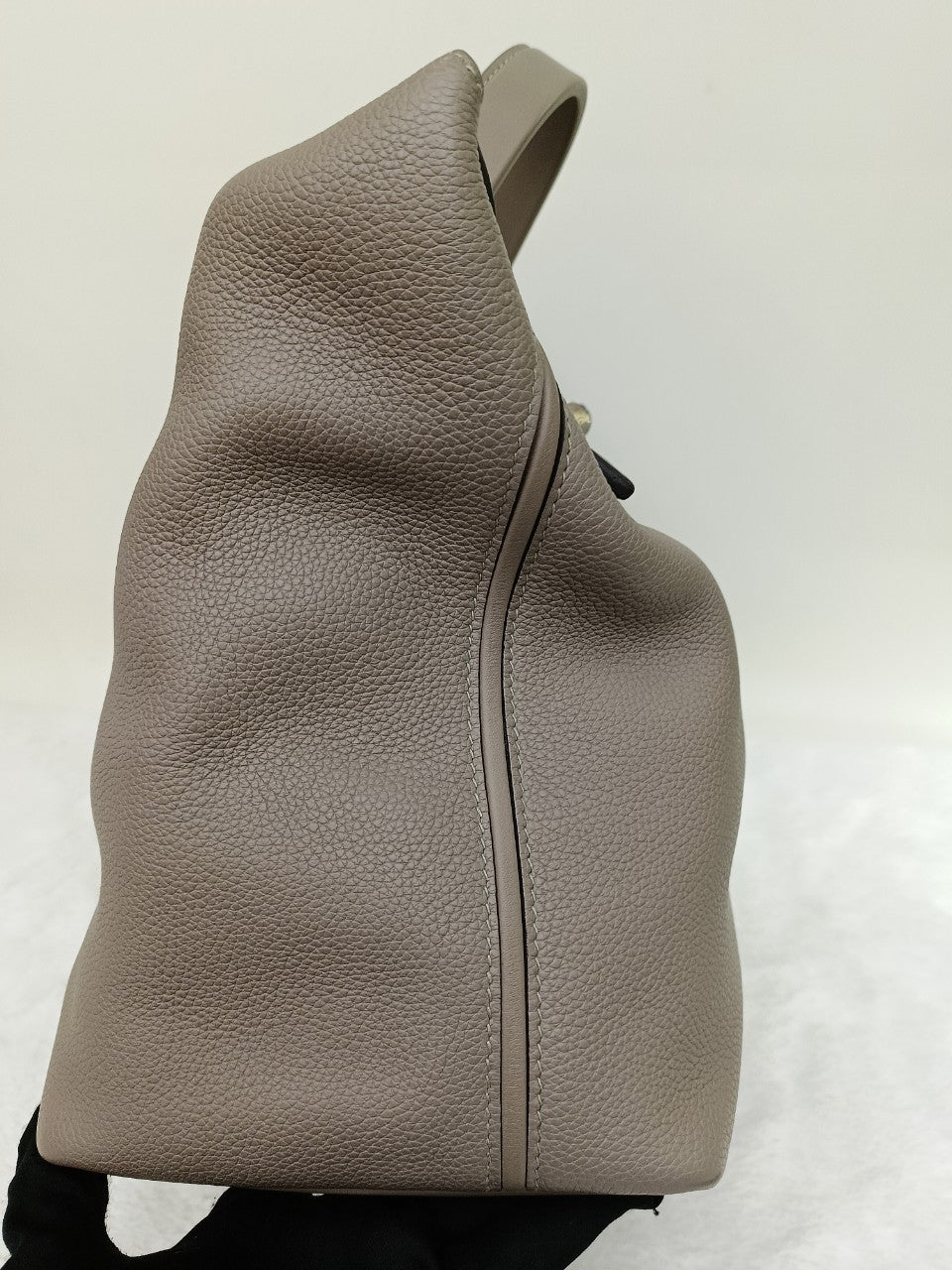 Hermes 2424 29cm Togo Swift Griss Asphalt PHW #C