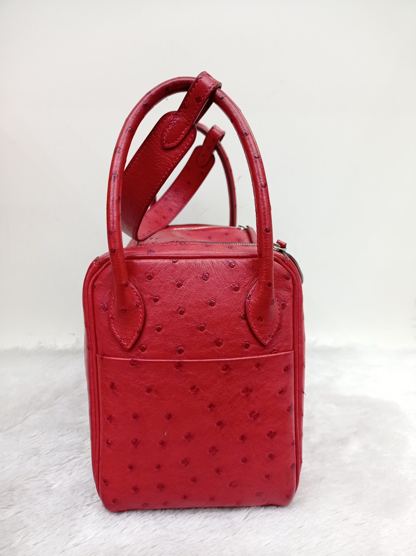 Lindy 26 Ostrich Rouge De Coeur PHW #X