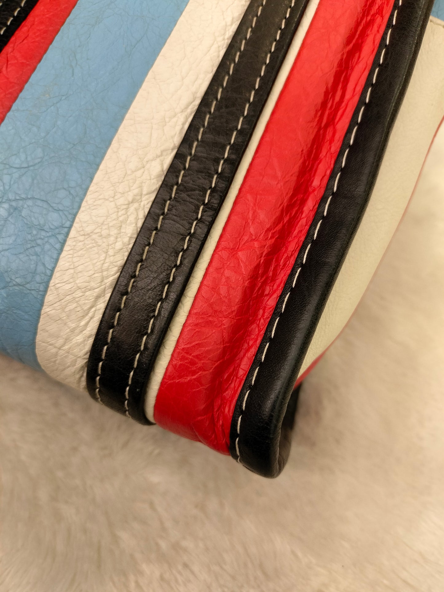 Balenciaga Bazaar XXS Stripe Tote Bicolor SHW