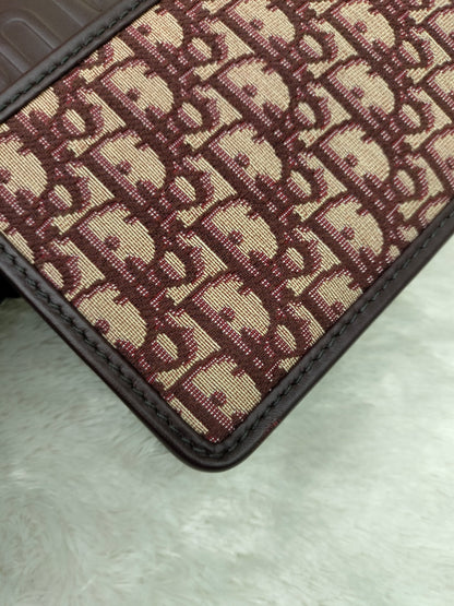 Dior Montaigne Medium Oblique Burgundy GHW 2019