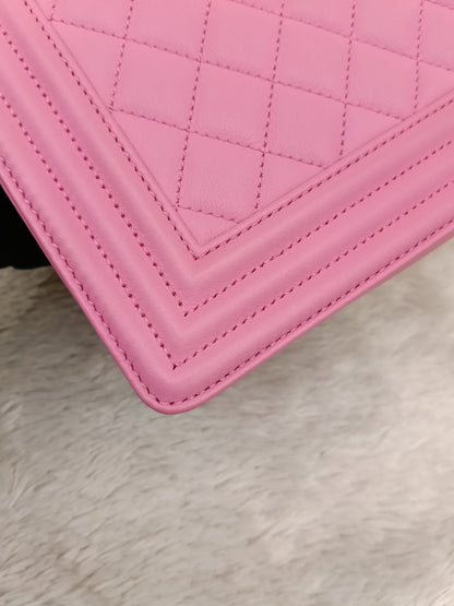 Chanel Boy 25 Lamb Pink GHW #26