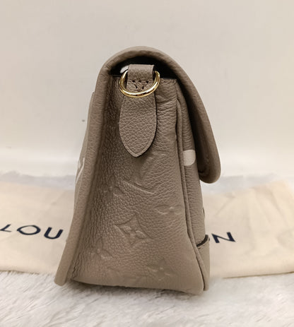 LV Diane PM ST NM Monogram Empreinte Giant Tourterelle Creme 2025 (CHIP)