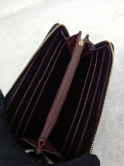 Chanel Zip Around Wallet Caviar Black GHW #17