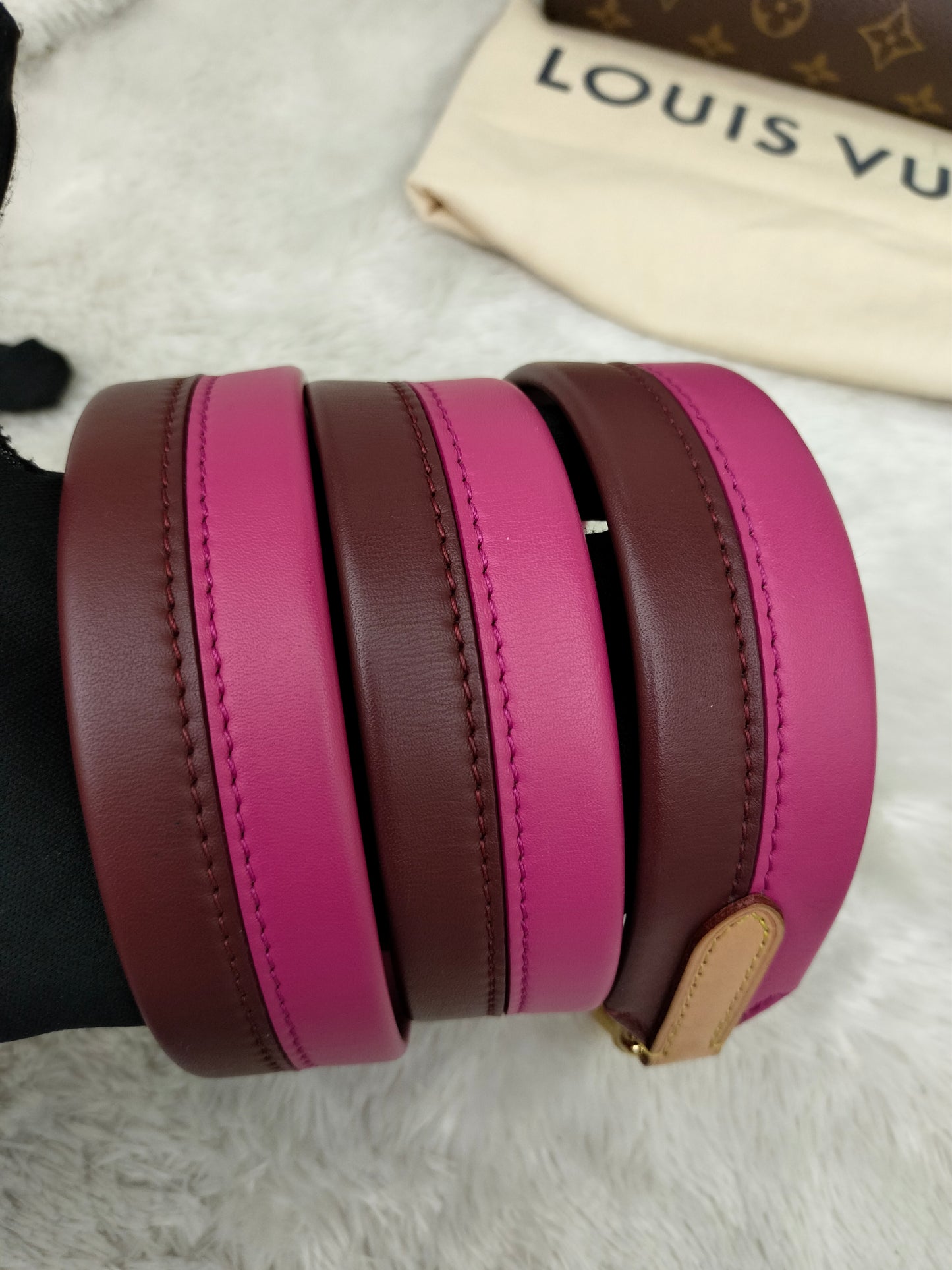 LV Clunny BB Monogram Bordeaux Fuchsia (CHIP)