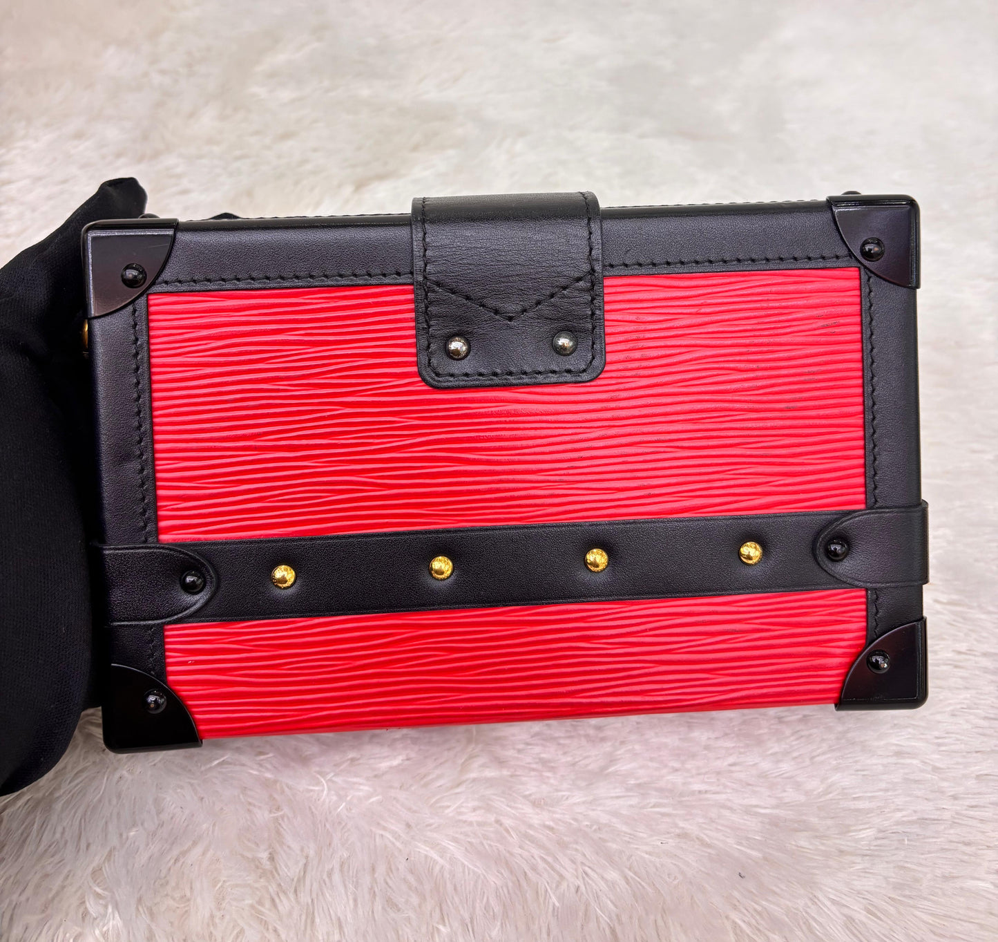 LV Petite Malle Epi Coquelicot Black 2015