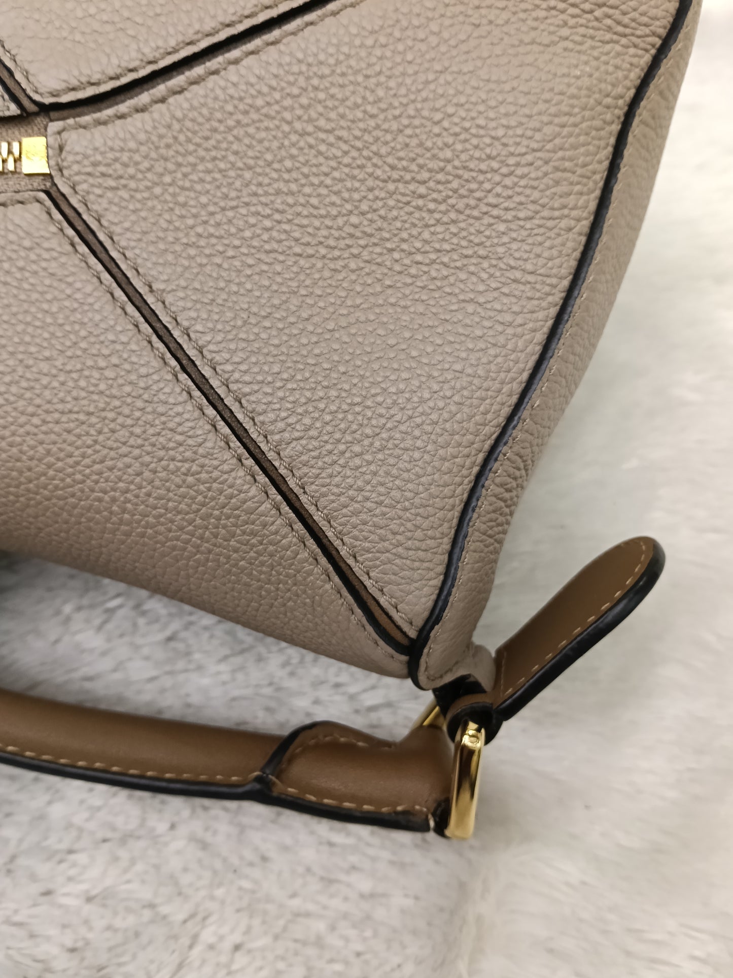 Loewe Puzzle Small Grained Sand Mink GHW 2020