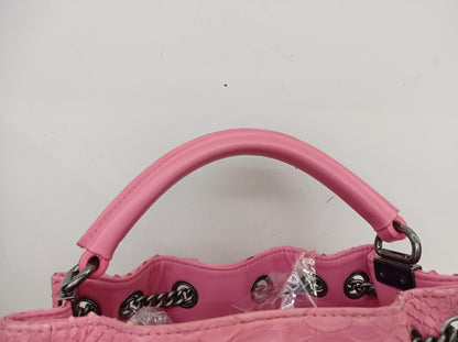 Chanel Urban Luxury Drawstring Backpack Python Pink RHW #22