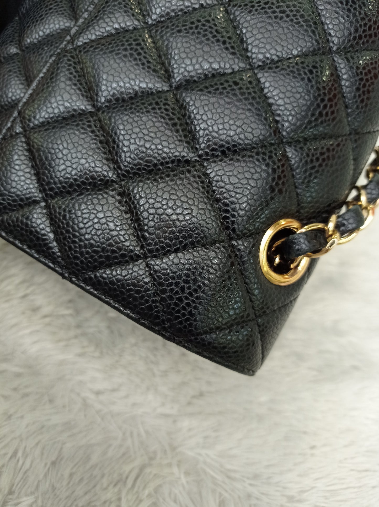 Chanel Medium Caviar Black GHW DF #20