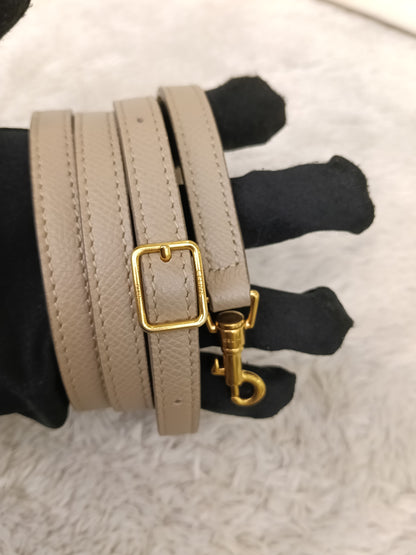 Celine Nano Belt Grained Light Taupe GHW 2018