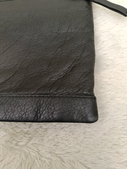 Balenciaga Clip Large Porte Documents Clutch Black SHW 2016