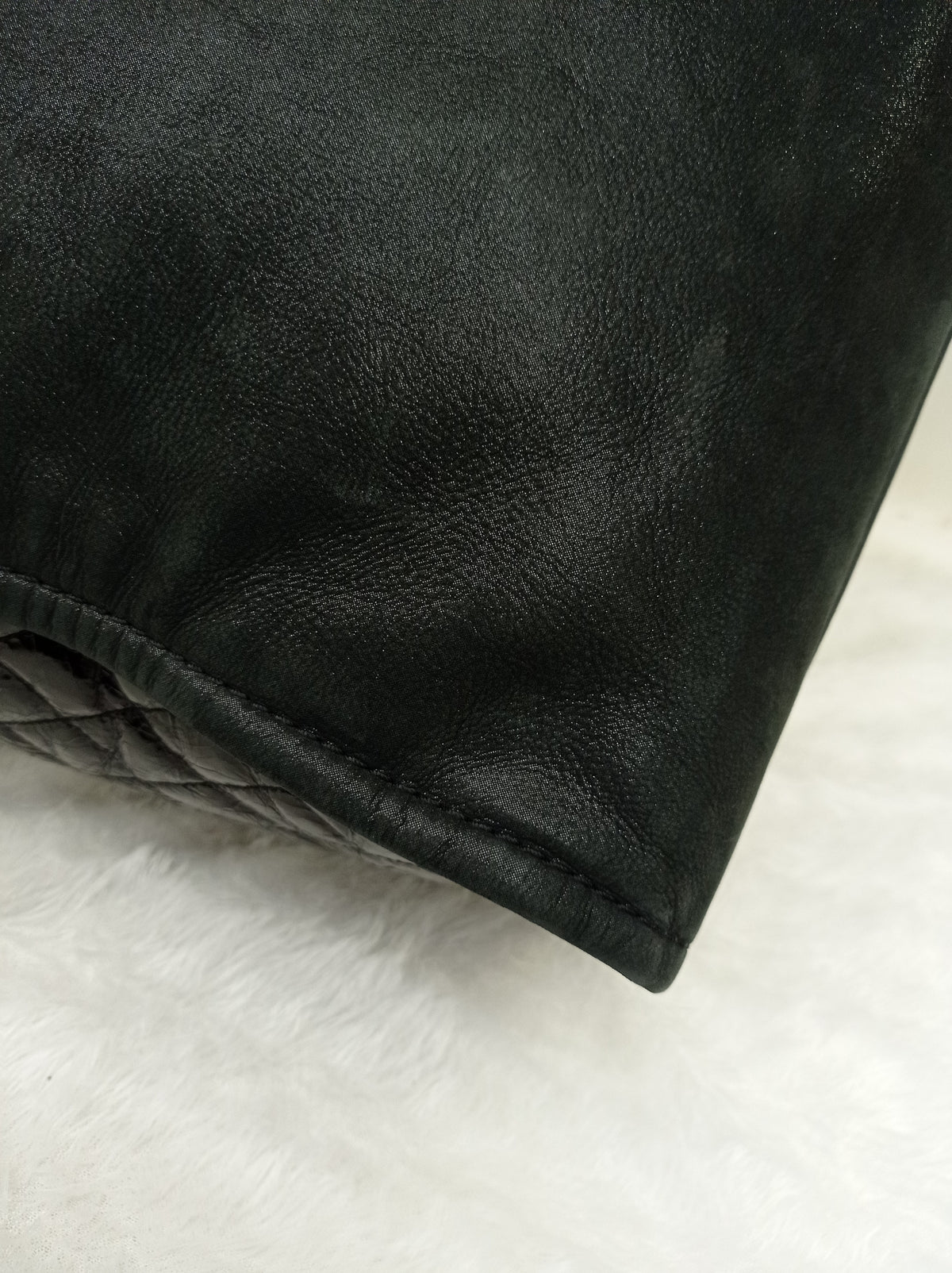 Chanel In The Mix Timeless Shopping Tote Iridescent Calfskin Black RHW #14
