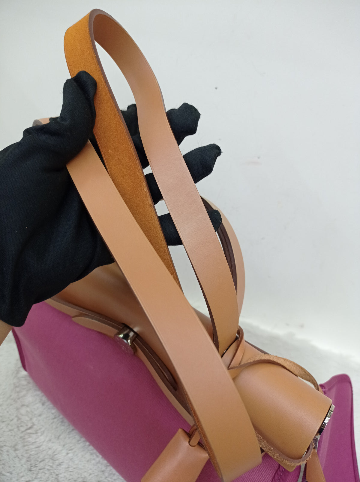 HB31 Canvas Magnolia Flap Beige PHW #O square
