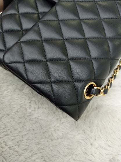 Chanel Medium Lamb Black GHW DF #29