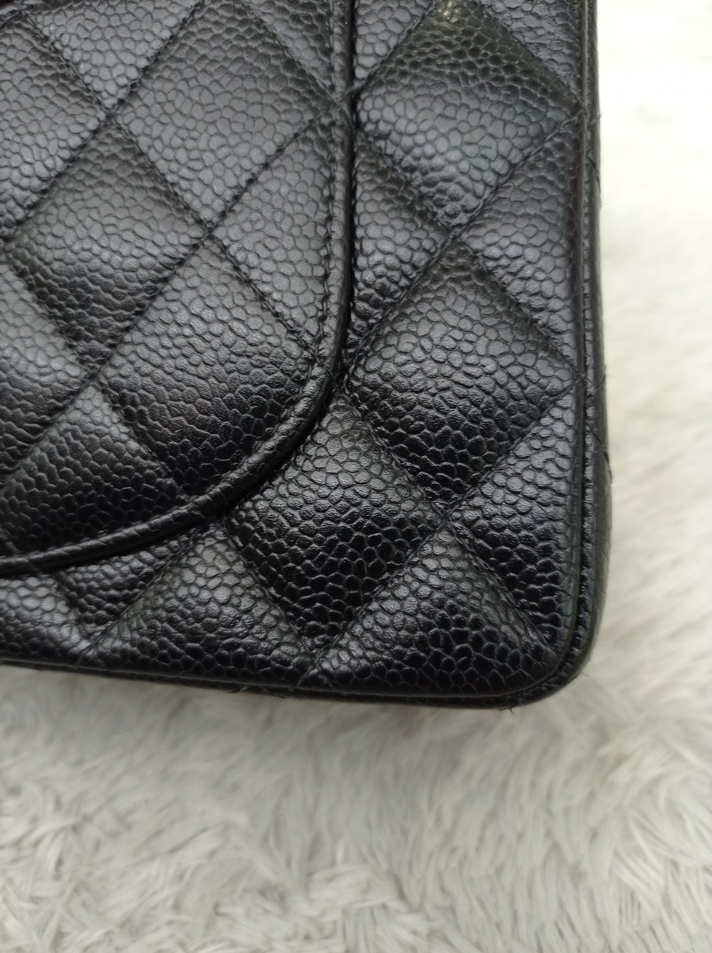 Chanel Small Caviar Black GHW DF #9