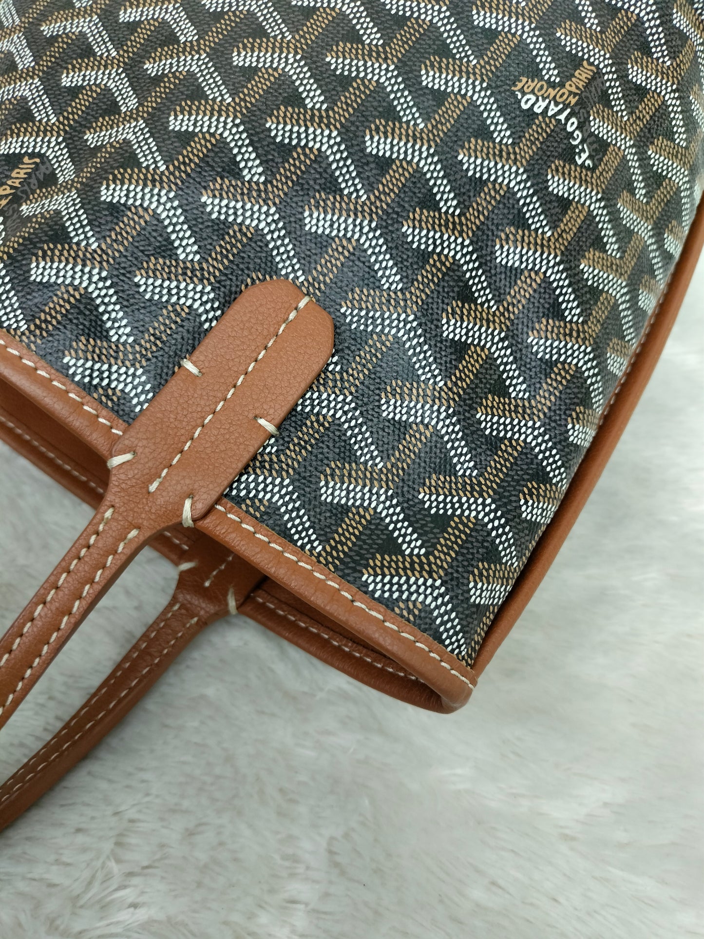 Goyard Anjou Mini Black Tan
