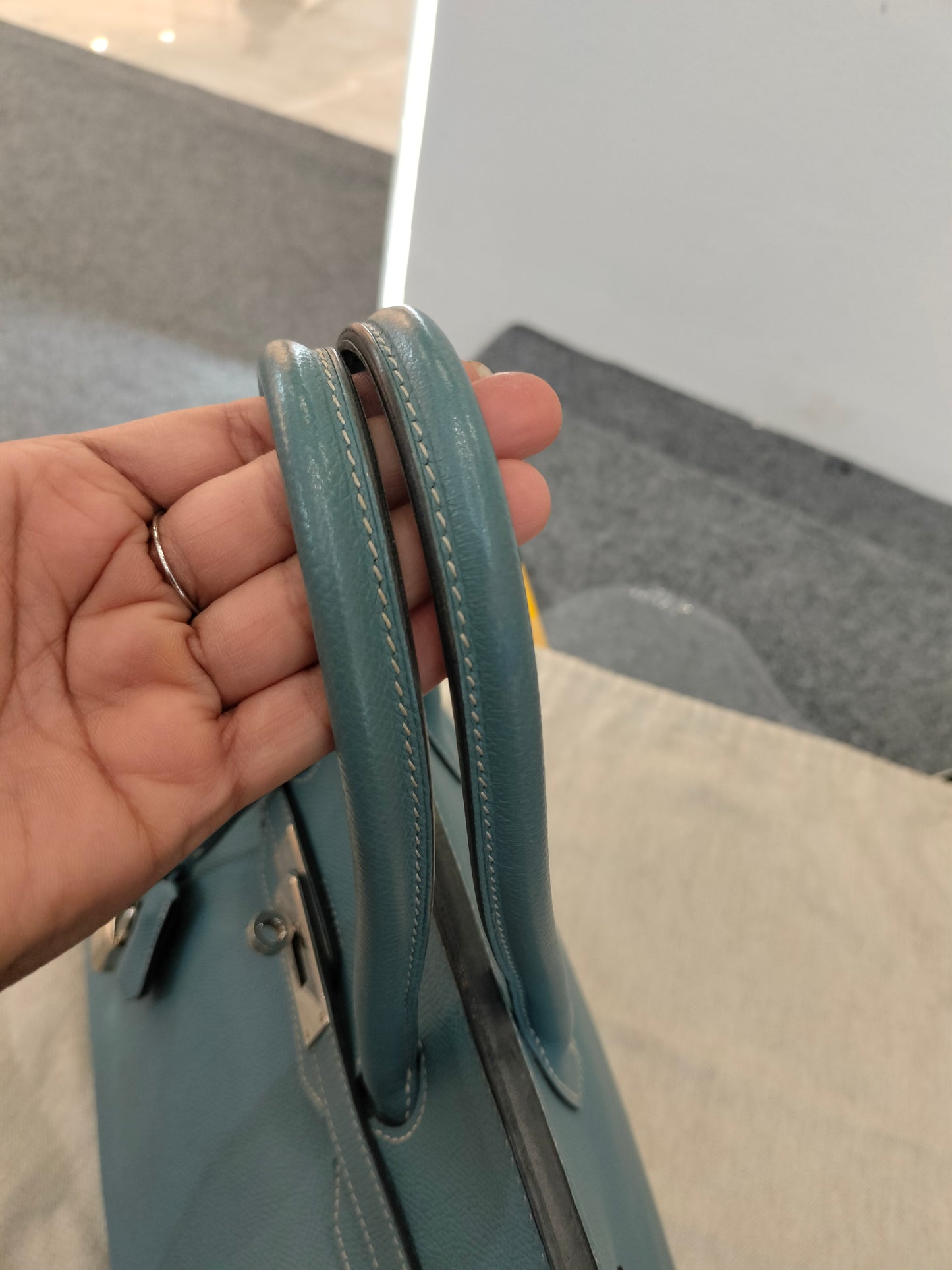 B35 Epsom Blue Jeans PHW #N square