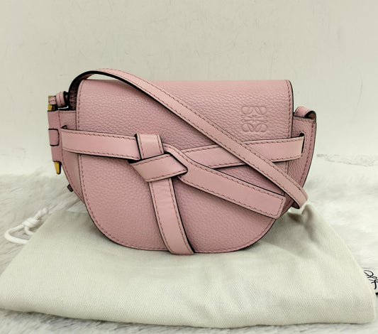 Loewe Gate Mini Grained Pink GHW 2019