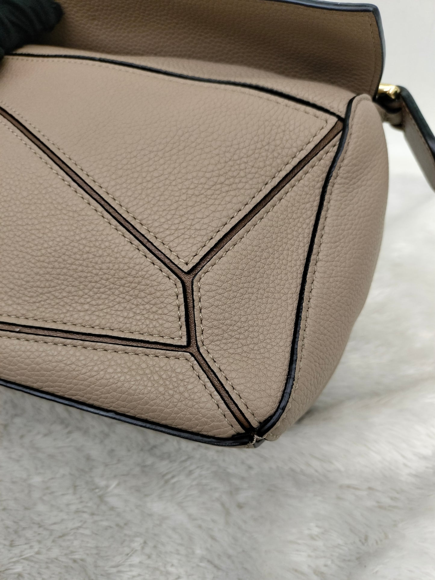 Loewe Puzzle Small Grained Sand Mink GHW 2020