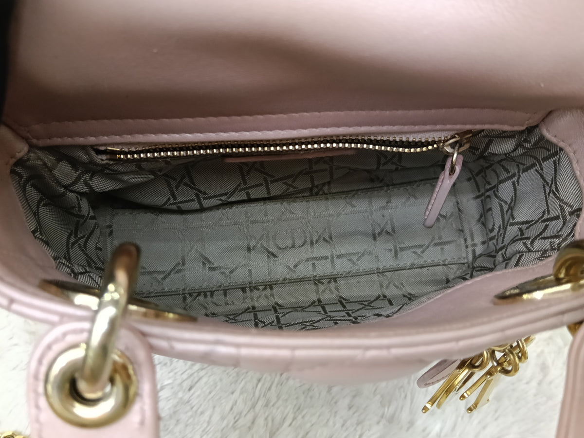 Lady Dior Mini Lamb Lotus GHW 2017