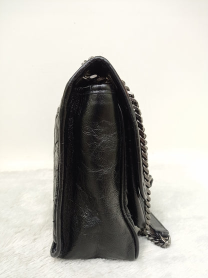 YsL Niki Medium Calfskin Black RHW 2018